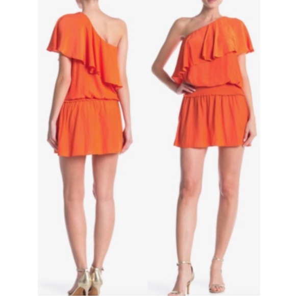 Ramy Brook Emilia One-Shoulder Dress - Picture 1 of 4